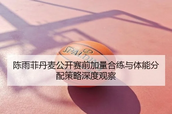 陈雨菲丹麦公开赛前加量合练与体能分配策略深度观察